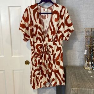 H&M Brown Ikat Dress